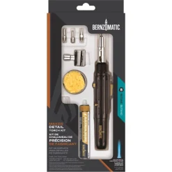 Bernzomatic Cordless Butane Micro Torch Soldering Kit for Hobby and Household Applications