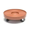 Best Gardening Supplies Plastic Terra Cotta Espresso 4-Wheel Dolly 12 Dia. x 12 W in.