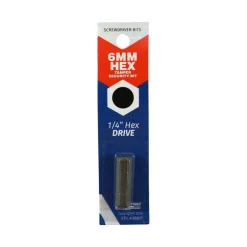 Best Way Tools Hex 6 mm X 1 in. L Tamper-Proof Security Bit Carbon Steel 1 pc