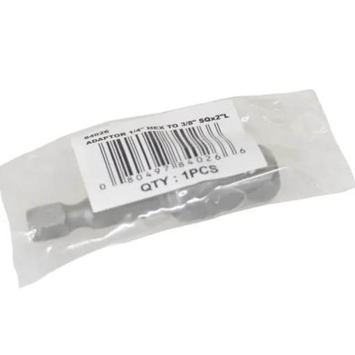 Best Way Tools Square/Hex 1/4 and 3/8 in. X 2-1/2 in. L Screwdriver Bit Adapter Carbon Steel 100 pc