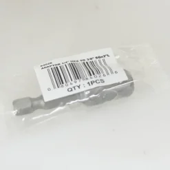 Best Way Tools Square/Hex 1/4 and 3/8 in. X 2-1/2 in. L Screwdriver Bit Adapter Carbon Steel 100 pc