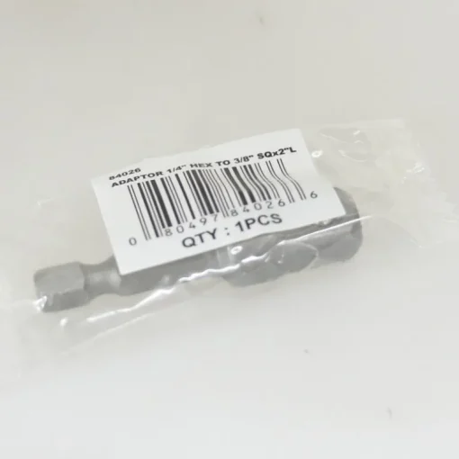 Best Way Tools Square/Hex 1/4 and 3/8 in. X 2-1/2 in. L Screwdriver Bit Adapter Carbon Steel 100 pc