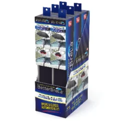 BetterBrella As Seen on TV Black 40.5 in. Dia. Umbrella (Pack of 6)