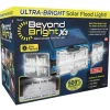 Beyond Bright X3 Motion-Sensing Solar Powered LED Black Floodlight