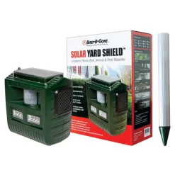 Bird-B-Gone Solar Yard Shield Animal Repellent Ultrasonic For Most Animal Types