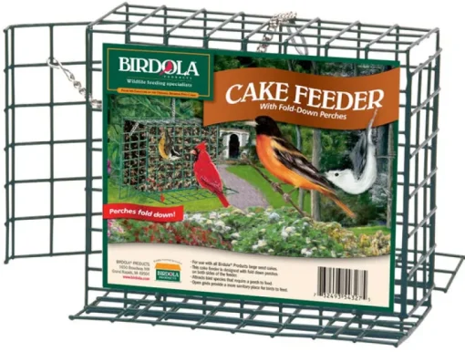 Birdola Products 54327 Large Cake Feeder With Fold-Down Perches (Pack of 5)