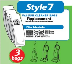 Bissell Vacuum Bag For Upright Vacuums 3 pk