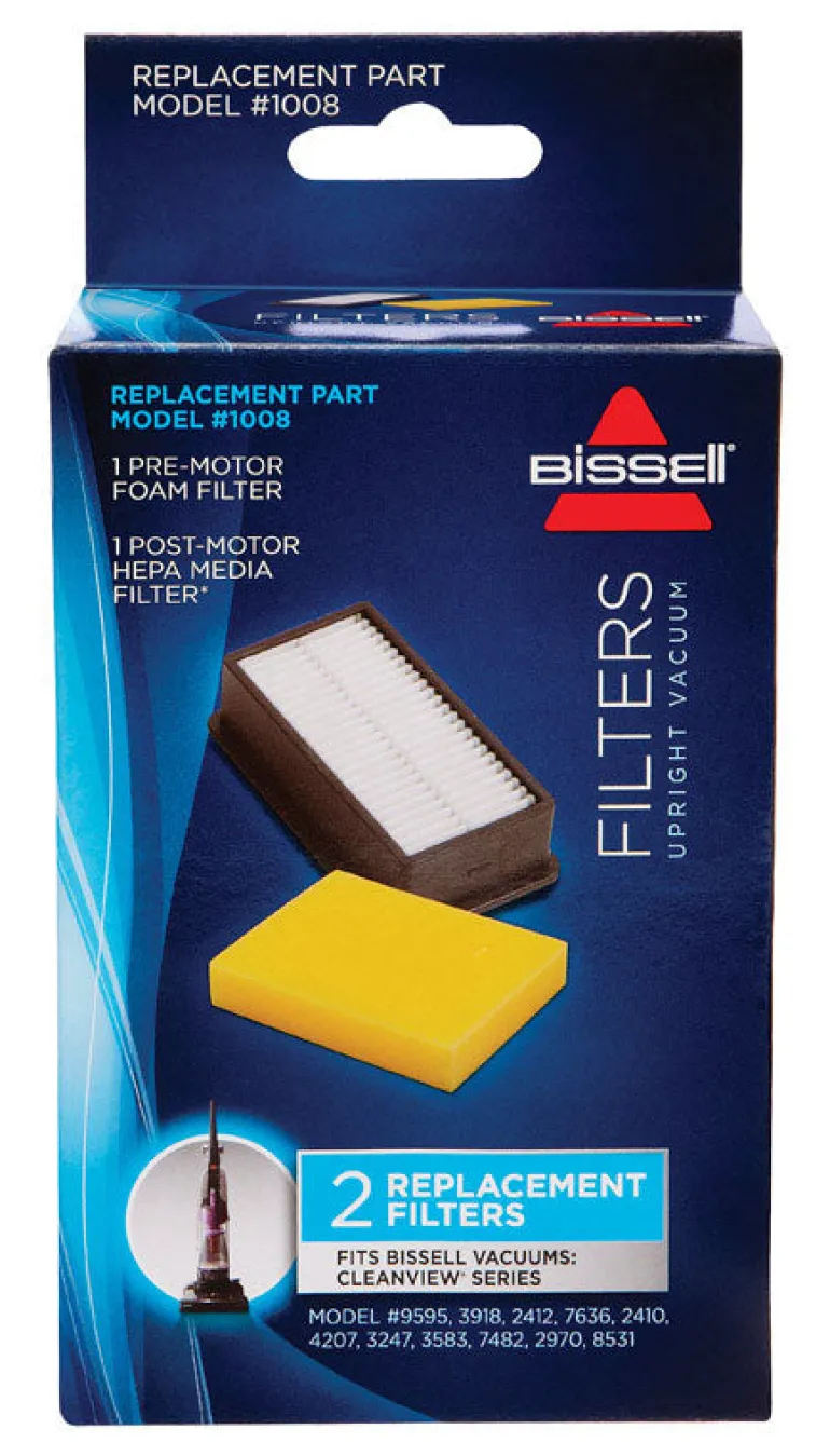 Bissell Vacuum Filter For Upright Vacuums 2 pk