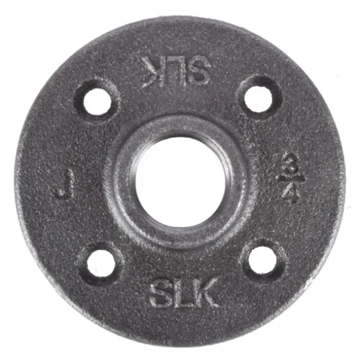BK Products 3/4 in. FPT Black Malleable Iron Floor Flange