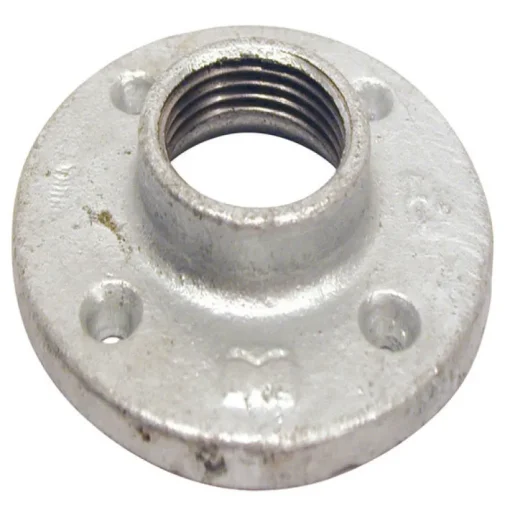 Bk Products 3/8 In. Fpt Galvanized Cast Iron Floor Flange