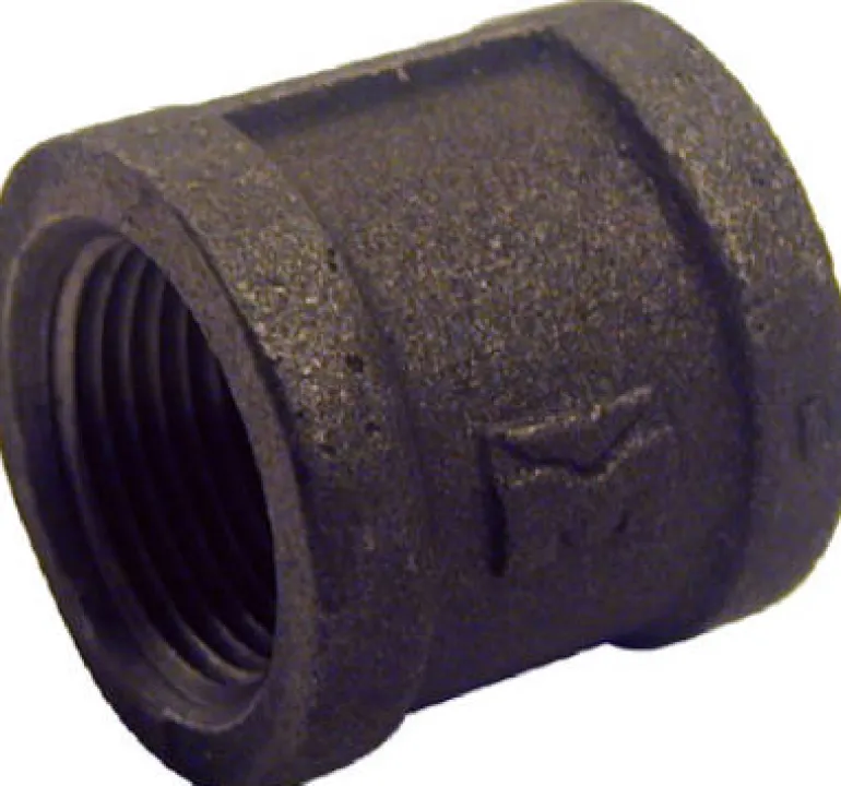 BK Products 3/4 in. FPT x 3/4 in. Dia. FPT Black Malleable Iron Coupling