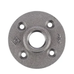 BK Products 3/4 in. FPT Black Malleable Iron Floor Flange (Pack of 5)