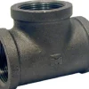 BK Products 3/4 in. FPT x 3/4 in. Dia. FPT Black Malleable Iron Tee (Pack of 5)