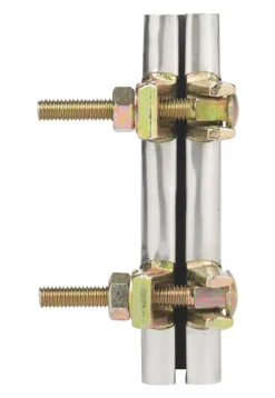 BK Products 3/4 in. Galvanized 430 Stainless Steel Pipe Repair Clamp (Pack of 3)