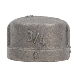BK Products 3/4 in. MPT Black Malleable Iron Cap (Pack of 5)