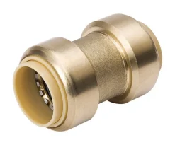 BK Products ProLine 1 in. Push X 1 in. D Push Brass Coupling