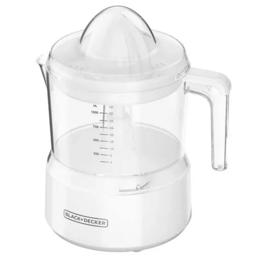 Black and Decker 7.25 in. W x 7.25 in. L White Plastic Juicer