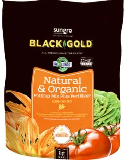 Black Gold natural & Organic All Purpose Potting Mix 8 qt. (Pack of 8)