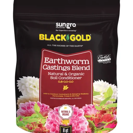 Black Gold Organic Earthworm Castings 8 qt
