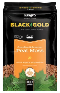 Black Gold Organic Sphagnum Peat Moss 3.8 ft (Pack of 15).