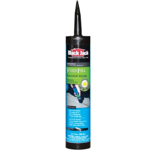 Black Jack Speed-Fill Gloss Black Polymer Rubberized Asphalt Crack Filler 10.1 oz. (Pack of 12)