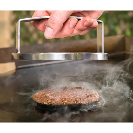 Blaster Blackstone Heavy Gauge Stainless Steel Silver Burger Press 6 L x 6 W x 2.5 H in.