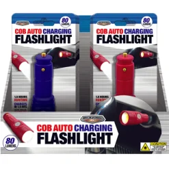 Blazing LEDz 80 lm Blue/Red LED Rechargeable Flashlight (Pack of 12)