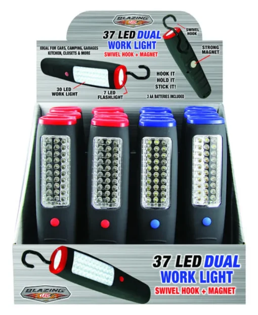 Blazing LEDz 240 lumens Assorted LED Work Light Flashlight AA Battery (Pack of 12)