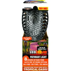 Blazing LEDz Black Solar Powered LED Garden Torch (Pack of 12)