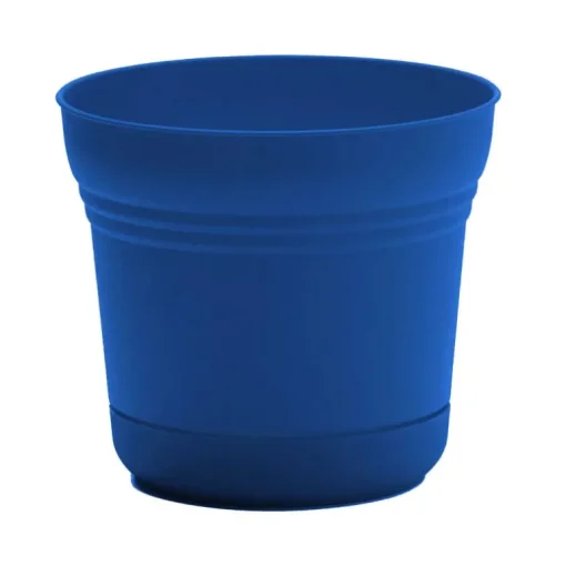Bloem 10 in. Dia. Polyresin Saturn Planter Deep Sea