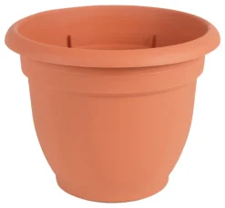 Bloem Ariana 13.75 in. H X 17.75 in. W X 17.75 in. D Plastic Traditional Planter Terracotta