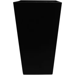 Bloem Black Plastic Square Tall Finley Planter 20 H x 11.5 W x 11.5 D in.