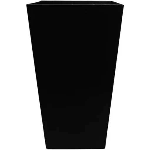 Bloem Black Plastic Square Tall Finley Planter 20 H x 11.5 W x 11.5 D in.