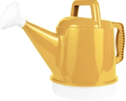 Bloem Deluxe Earthly Yellow 2.5 gal. Plastic Watering Can