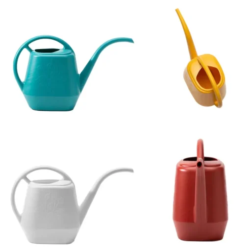 Bloem Earthly Yellow 56 oz. Plastic Aqua Rite Watering Can