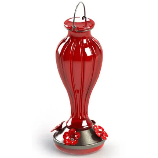 Blossom Hummingbird Feeder, Red, 25-oz.