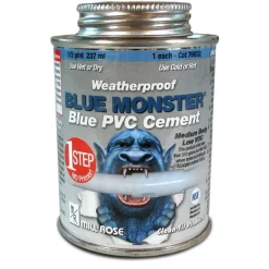 Blue Monster Blue All Weather Cement For PVC 8 oz