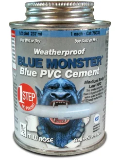 Blue Monster Blue All Weather Cement For PVC 8 oz