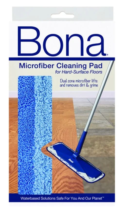 Bona Microplus 15 in. Flat Microfiber Deep Clean Pad 1 pk
