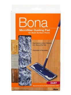 Bona Microplus 17 in. Flat Microfiber Dusting Pad 1 pk