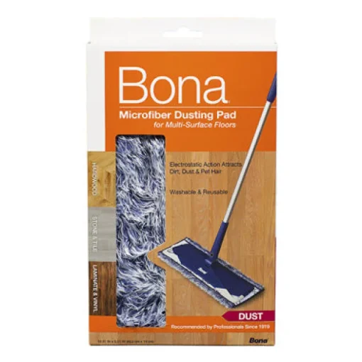 Bona Microplus 17 in. Flat Microfiber Dusting Pad 1 pk
