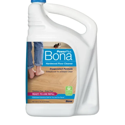 Bona PowerPlus No Scent Hardwood Floor Cleaner Liquid 160 oz. (Pack of 4)