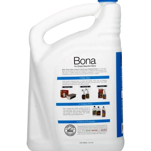 Bona PowerPlus No Scent Hardwood Floor Cleaner Liquid 160 oz. (Pack of 4)
