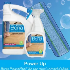 Bona PowerPlus No Scent Hardwood Floor Cleaner Liquid 160 oz. (Pack of 4)