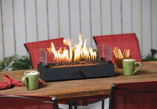 Bond Lara TableFire Lara Propane Firebowl 8 in. H x 20 in. W x 7 in. D Steel
