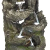 Bond Forest Log Fountain With Waterfall Tiers 13.8 In. L X 12.2 In. W X 25 In. H Resin