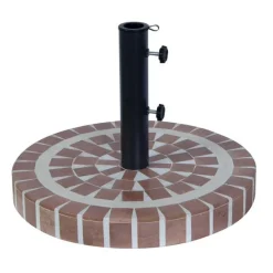 Bond Multicolored Mosaic Cement Umbrella Base