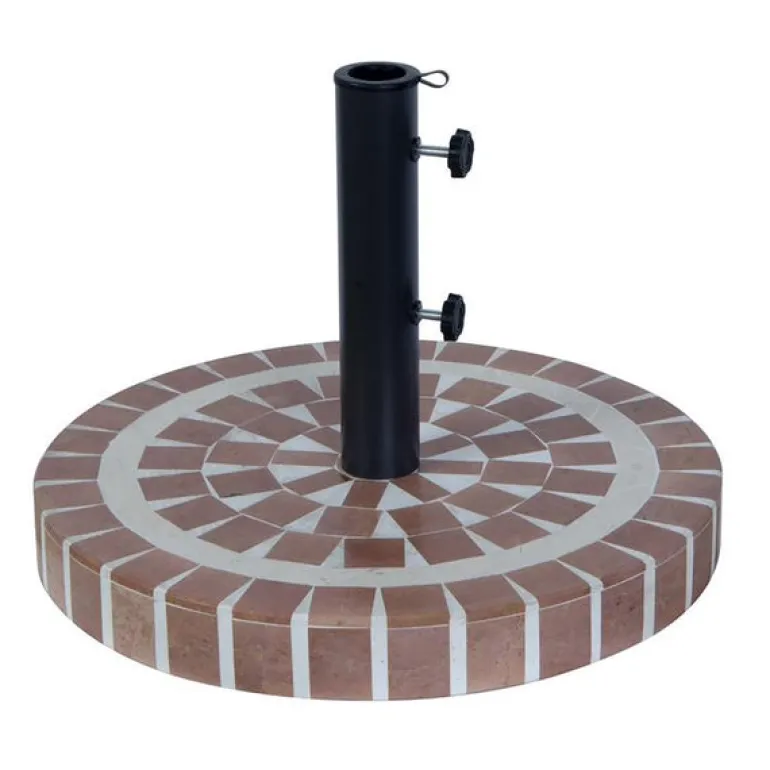 Bond Multicolored Mosaic Cement Umbrella Base