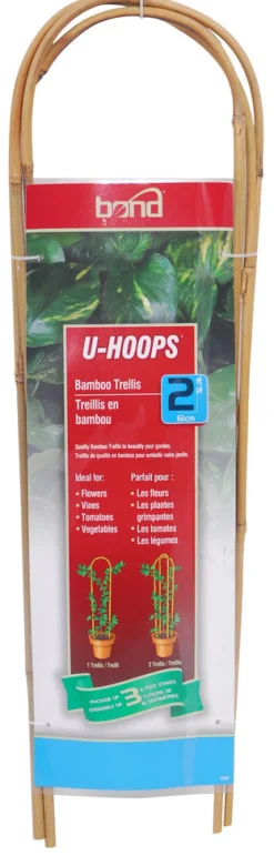 Bond U2403 2' Bamboo U Hoops (Pack of 15)
