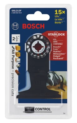 Bosch Starlock 2-1/2 in. X 4 in. L Bi-Metal Plunge Blade 1 pk
